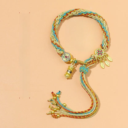 Five-color braided bracelet