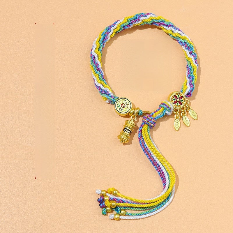 Five-color braided bracelet