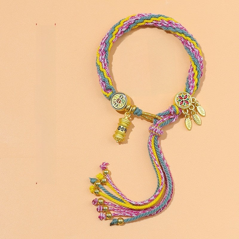 Five-color braided bracelet