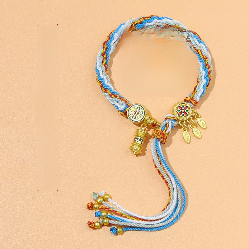 Five-color braided bracelet