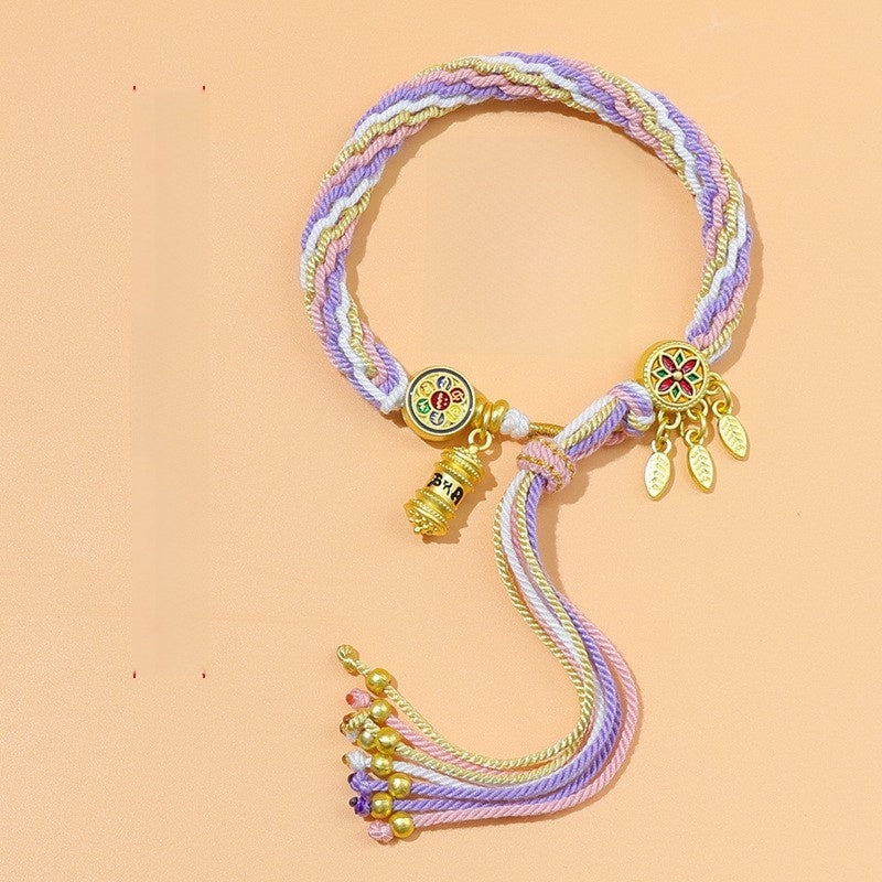 Five-color braided bracelet