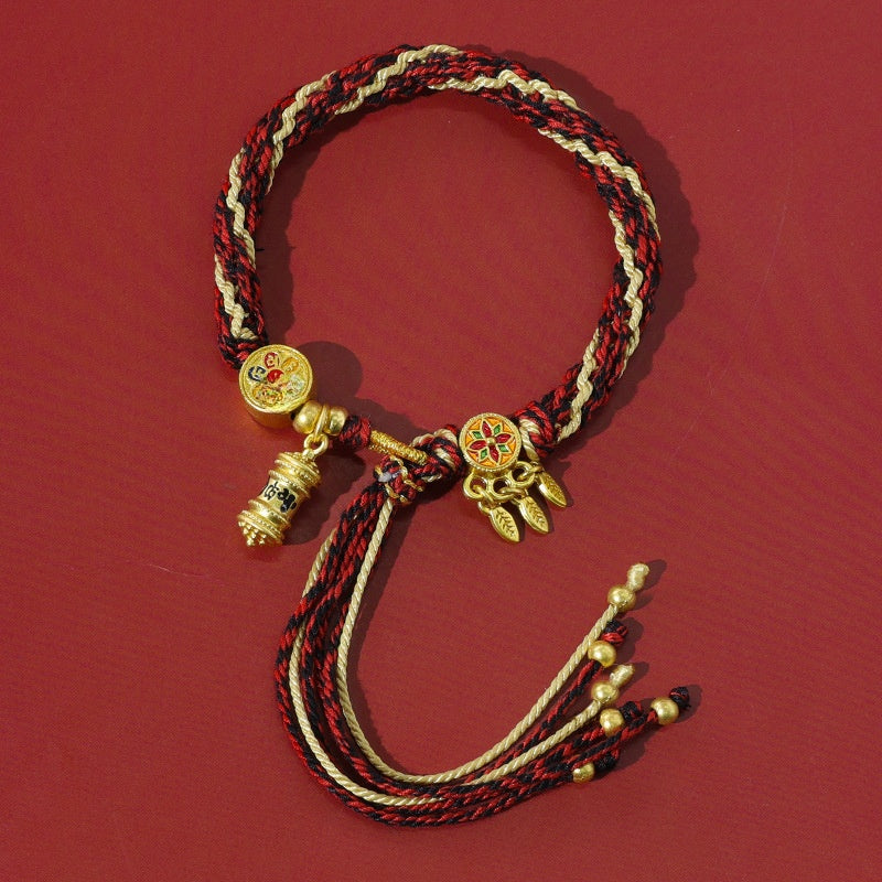 Five-color braided bracelet