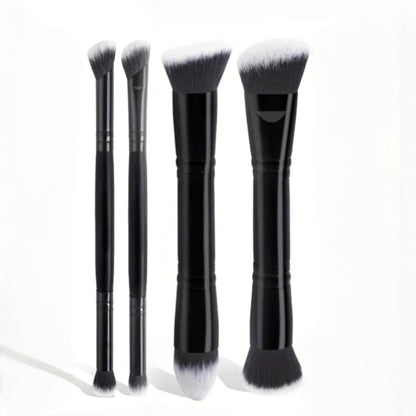 Five double-headed makeup brushes