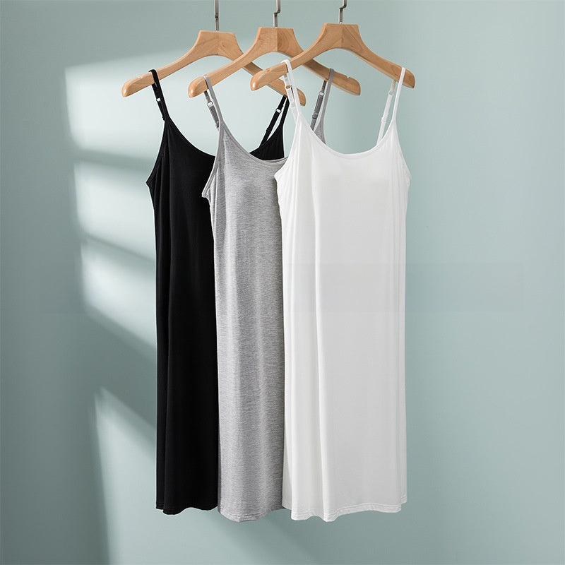 Five-Finger Cup Suspender Skirt, Bra-Free Home Long Skirt