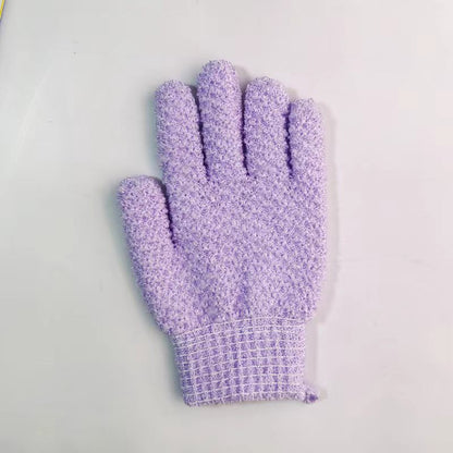 Five-finger Double-sided Scrub Gloves