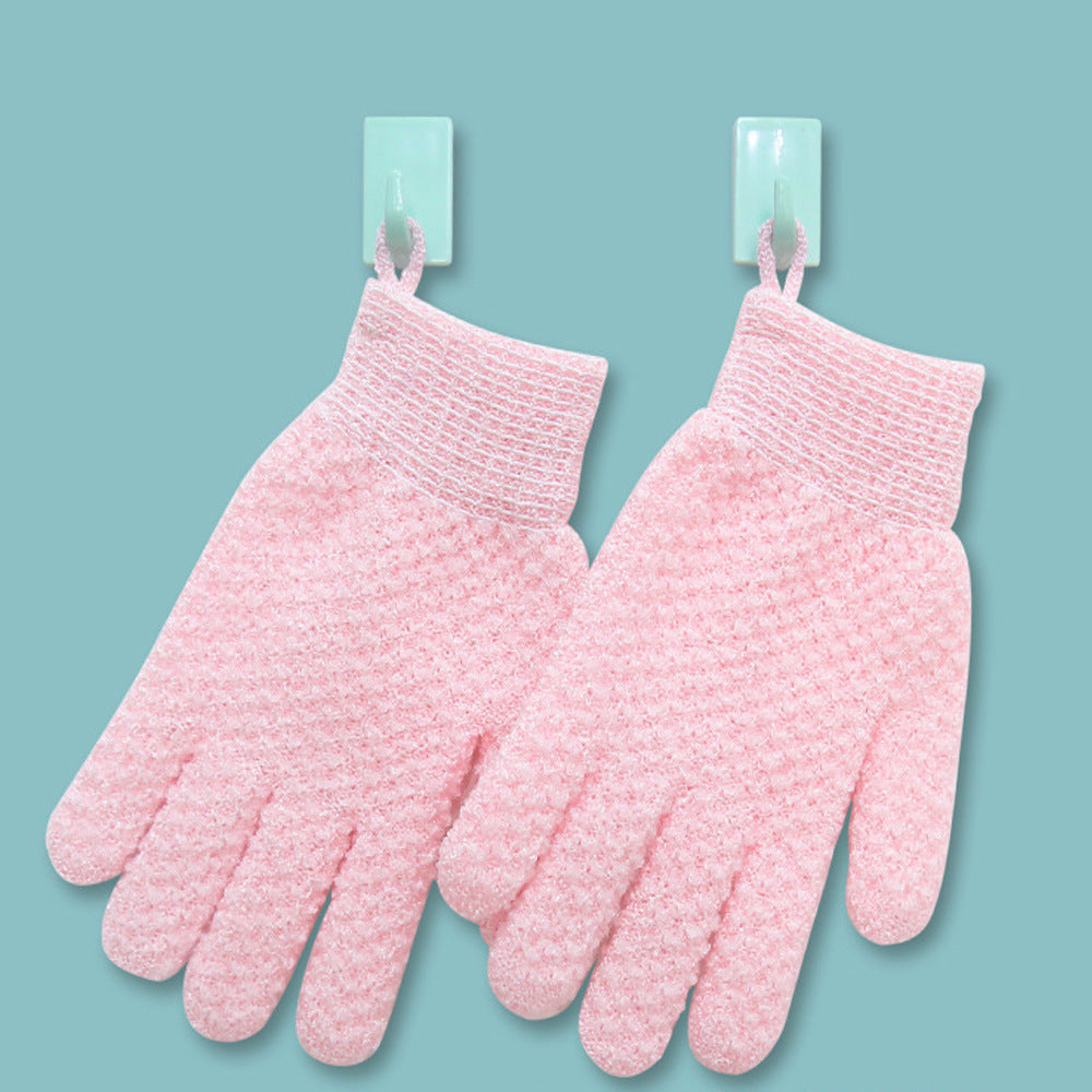 Five-finger Double-sided Scrub Gloves