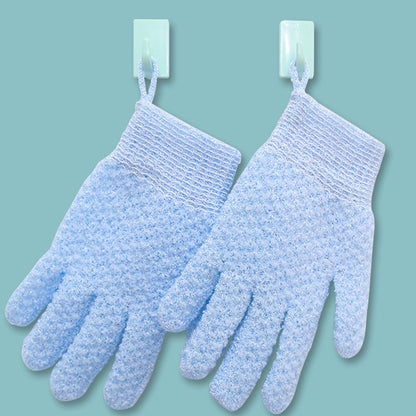 Five-finger Double-sided Scrub Gloves