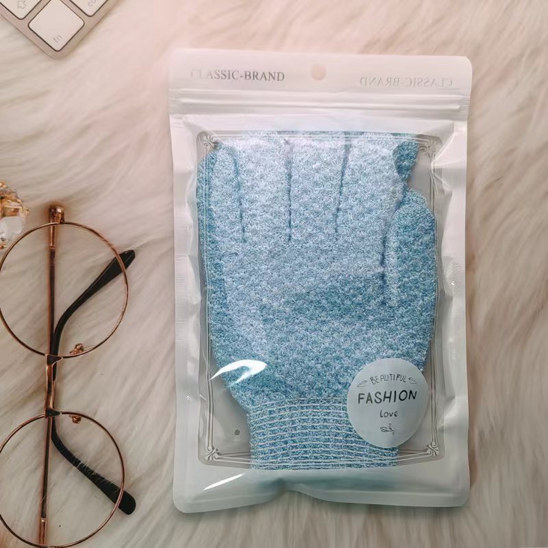 Five-finger Double-sided Scrub Gloves