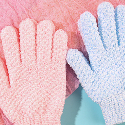 Five-finger Double-sided Scrub Gloves