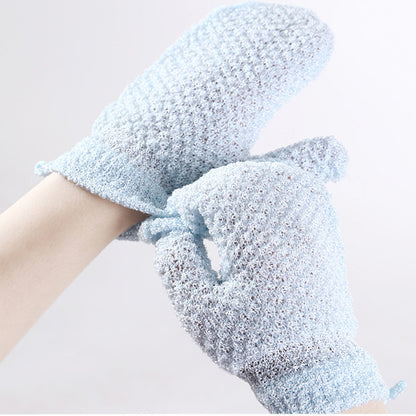 Five-finger Double-sided Scrub Gloves