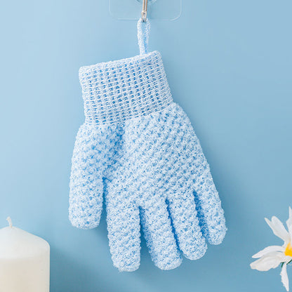 Five-finger Double-sided Scrub Gloves