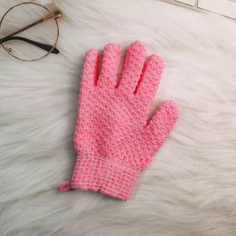 Five-finger Double-sided Scrub Gloves