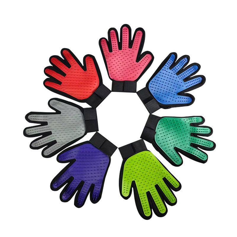 Five-Finger Electrostatic Pet Hair Removal Glove