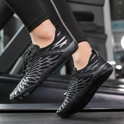 Five-finger stream tracing shoes