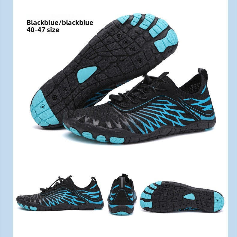 Five-finger stream tracing shoes