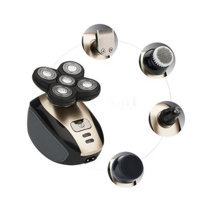 Five Head Electric Shaver with Nose Trimmer