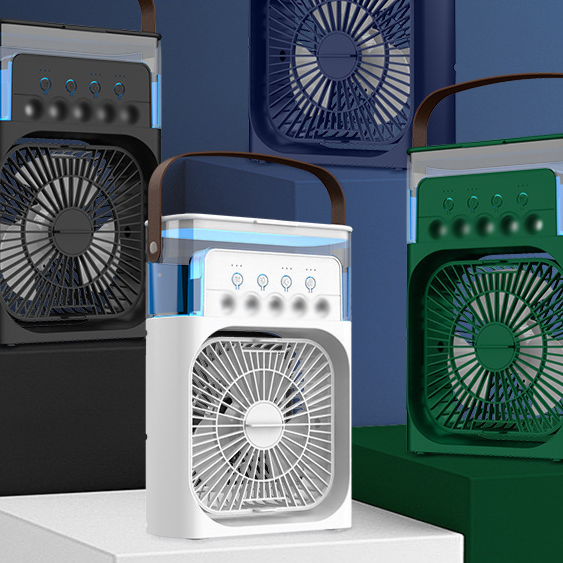 Five-hole misting fan