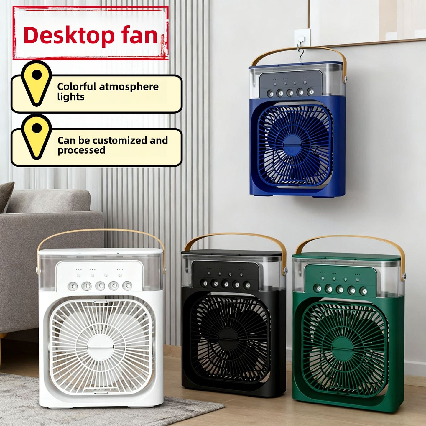 Five-Hole Small Fan USB Charging