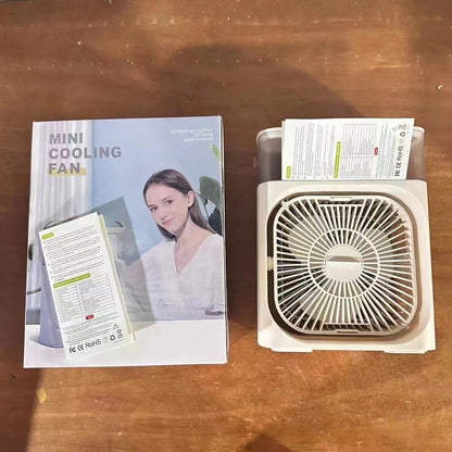 Five-hole spray fan, desktop USB mini fan
