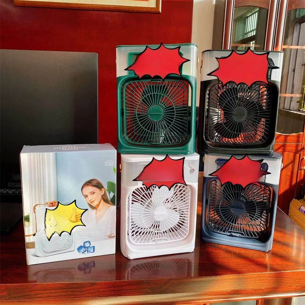Five-hole spray fan, desktop USB mini fan