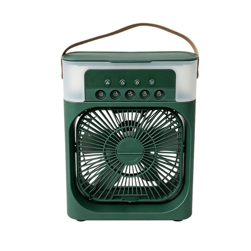 Five-Hole Spray Fan with Humidifying and Cooling Portable Desktop Fan
