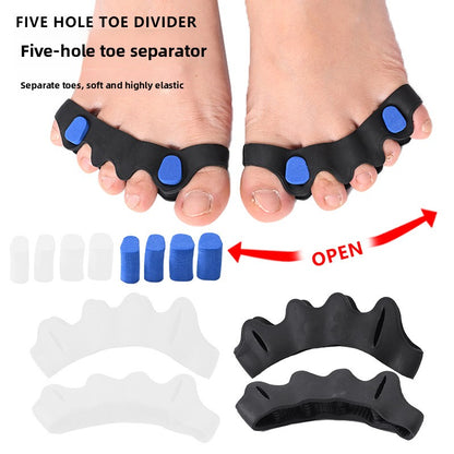 Five-hole toe divider