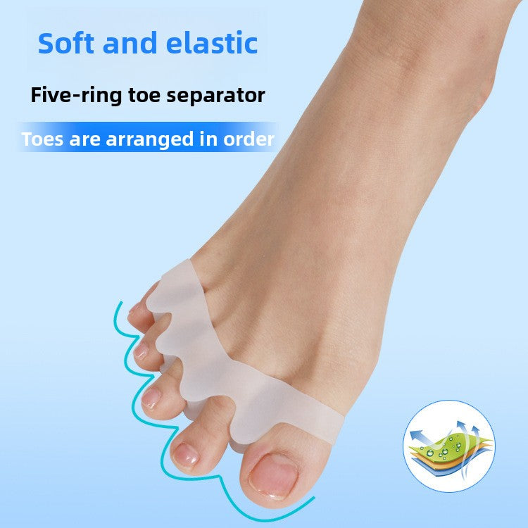Five-hole toe separator