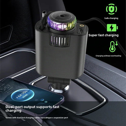 Five-in-one car aromatherapy charger