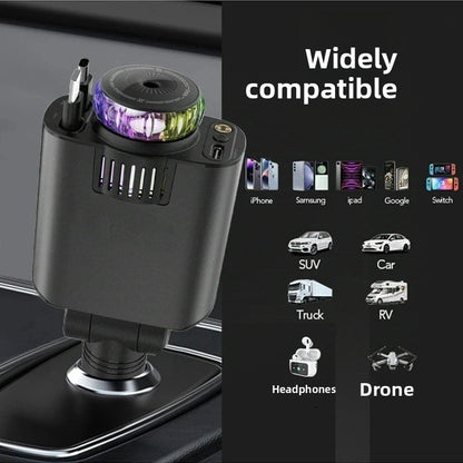 Five-in-one car aromatherapy charger