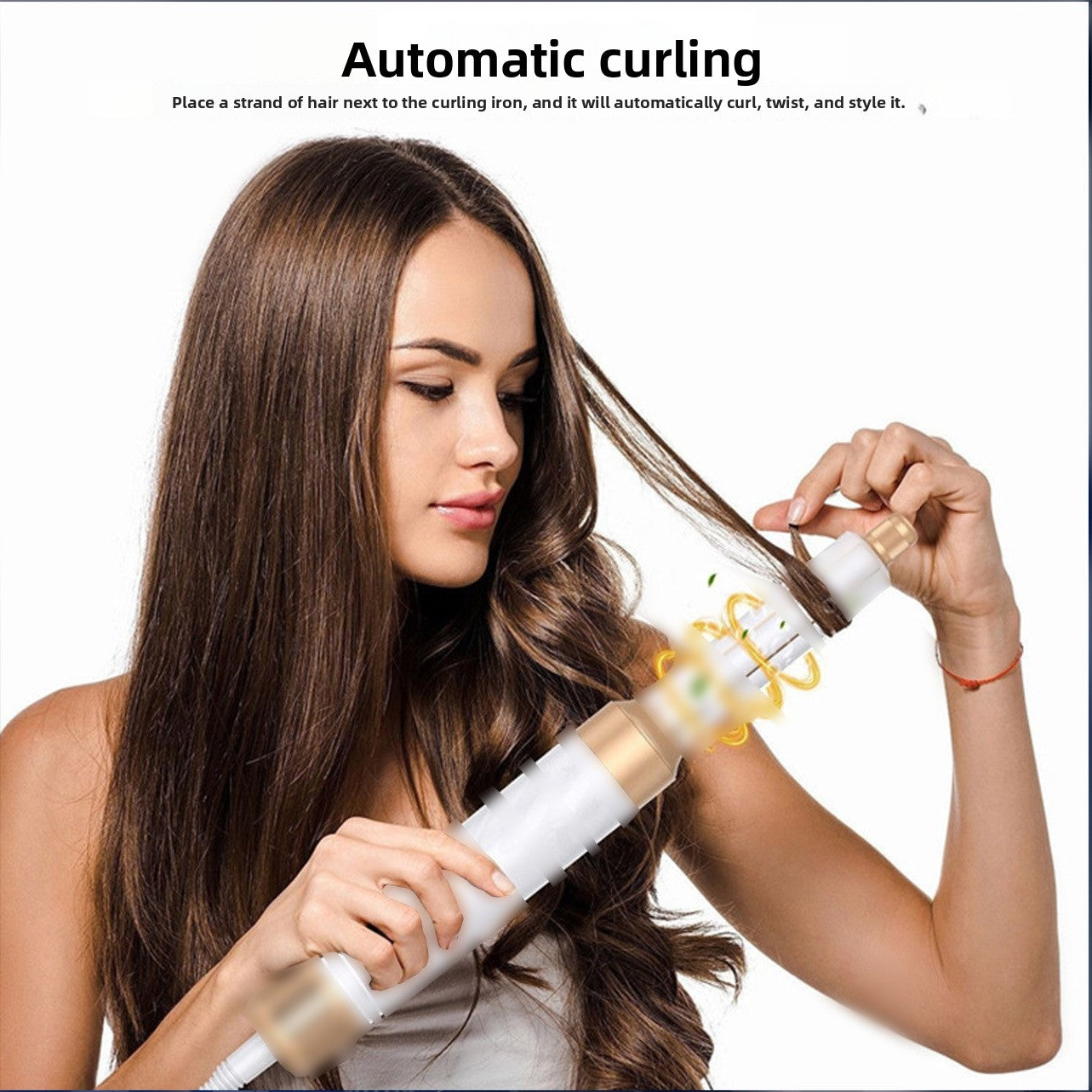 Five-in-one hot air curling and straightening hair rod, suitable for both curling and straightening hair