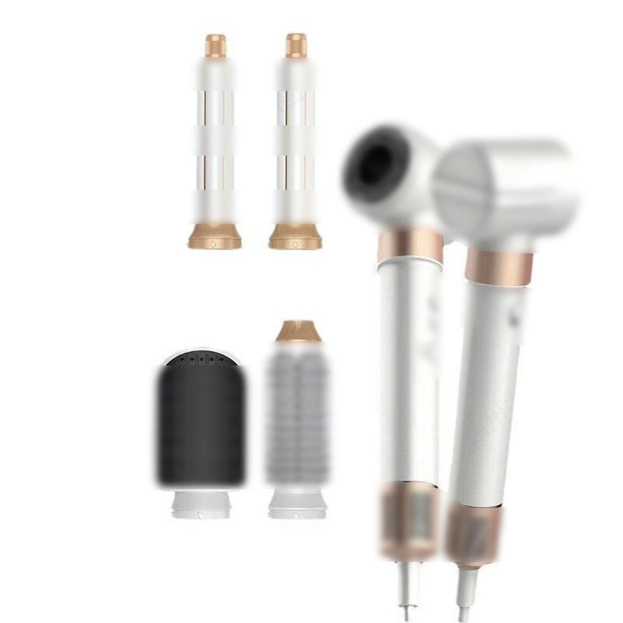Five-in-one hot air curling and straightening hair rod, suitable for both curling and straightening hair