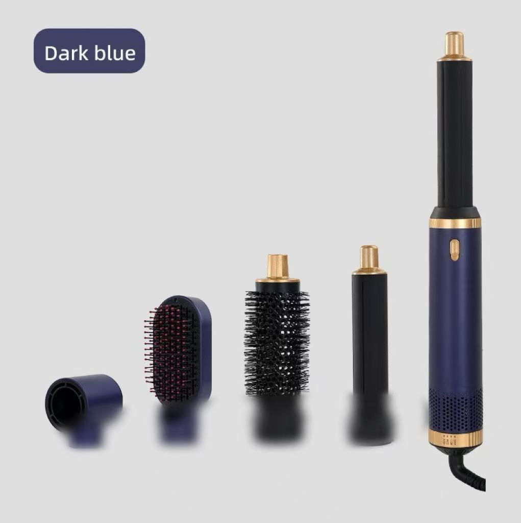 Five-in-one hot air curling and straightening hair rod, suitable for both curling and straightening hair