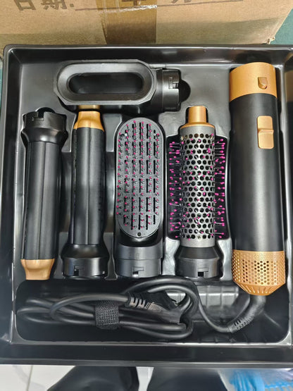 Five-in-one multifunctional hair dryer hair straightener