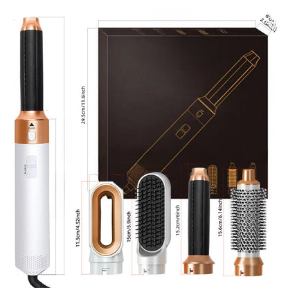 Five-in-one multifunctional hair dryer hair straightener