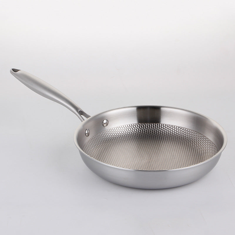 Five-Layer Steel Embossed Frying Pan