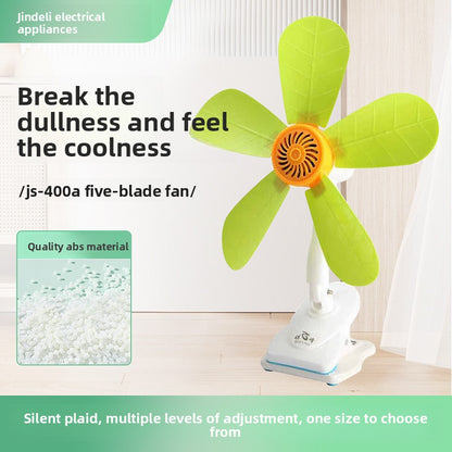 Five-leaf clamping fan desktop clamping fan