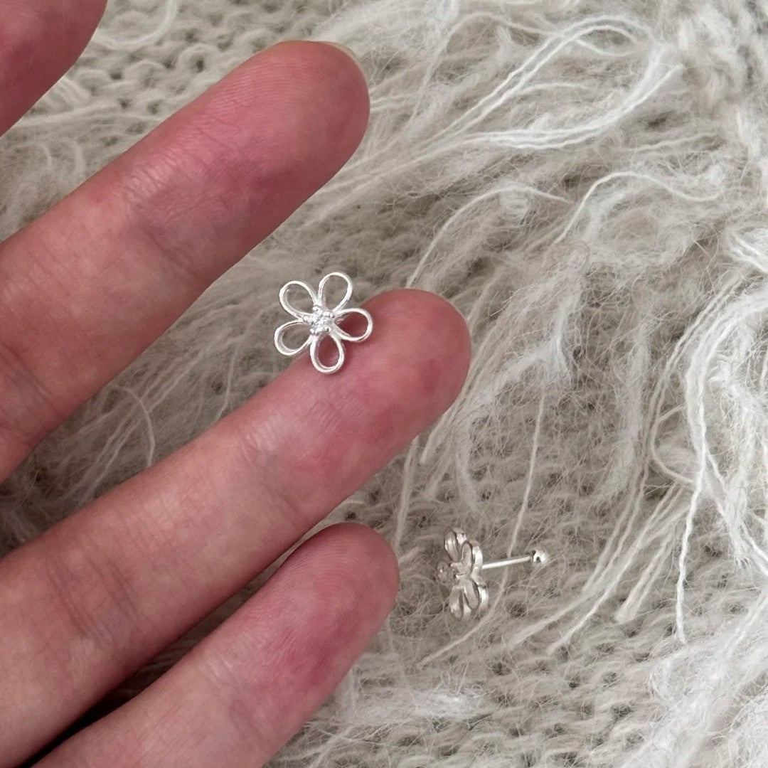 Five-Petal Flower Earrings