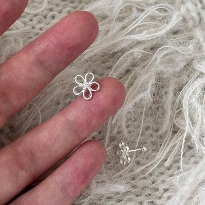 Five-Petal Flower Earrings