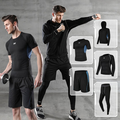 Five-piece workout outfit