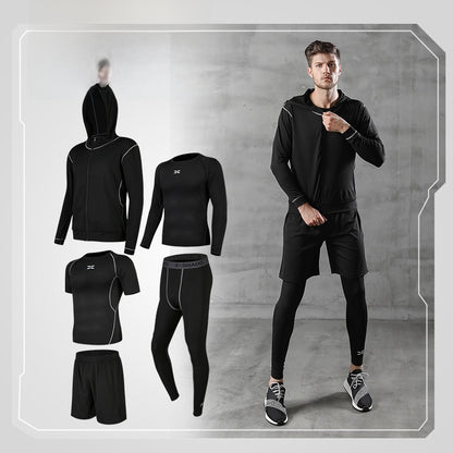 Five-piece workout outfit