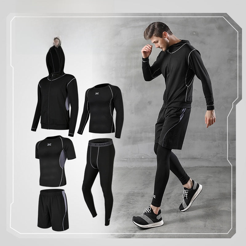 Five-piece workout outfit