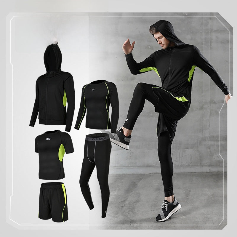 Five-piece workout outfit