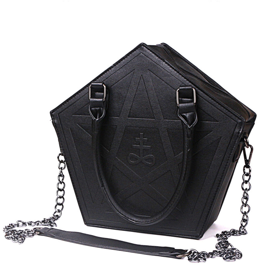 Five-pointed Star Gothic PU Handbag