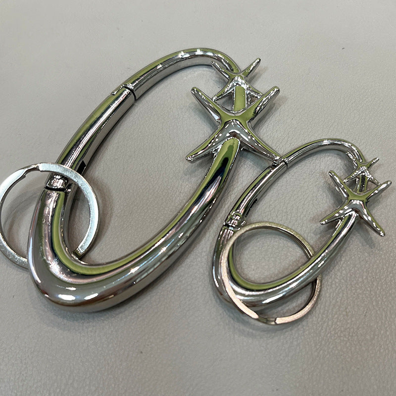 Five-Pointed Star Spring Buckle Carabiner Pendant