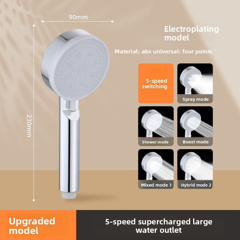 Five Speed Shower Head Set
