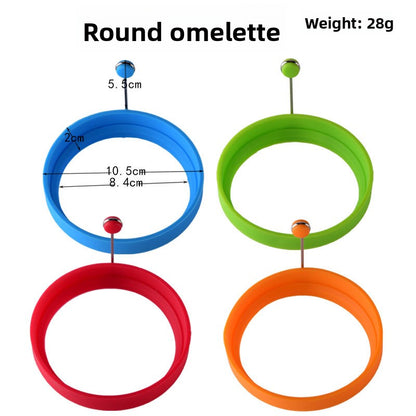 Five-star heart-shaped round egg crepe mold