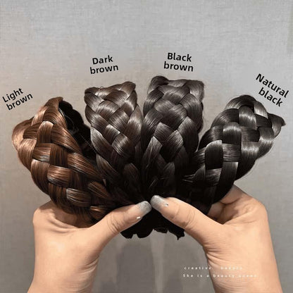 Five-strand Braided Widened Wig Hair Hoop