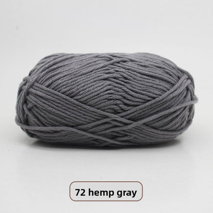 Five-Strand Milk Cotton Yarn for Knitting and DIY Crafts