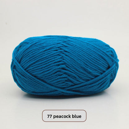 Five-Strand Milk Cotton Yarn for Knitting and DIY Crafts