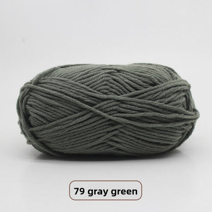 Five-Strand Milk Cotton Yarn for Knitting and DIY Crafts